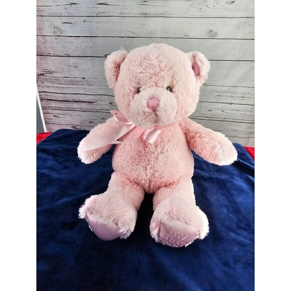 Gund My First‎ Teddy Bear Stuffed Animal - Pink Plush Bear 15" - Picture 4 of 11